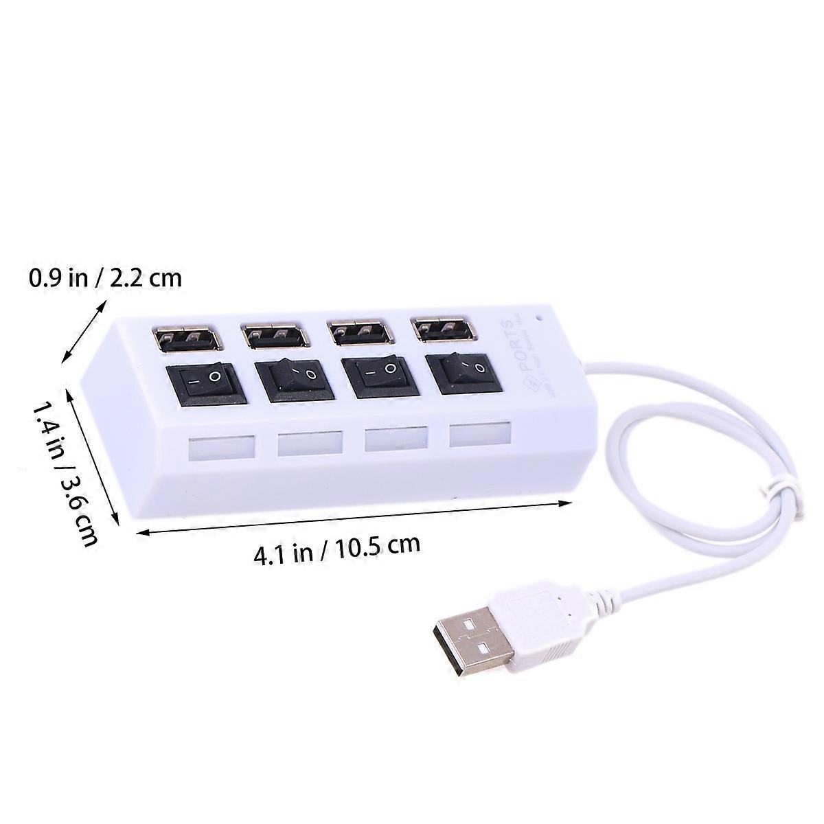 Computer Usb Port Hub 480Mbps Data Transfer Rate Plug And Play Backward Compatibility With USB 1.0/1.1 1Set