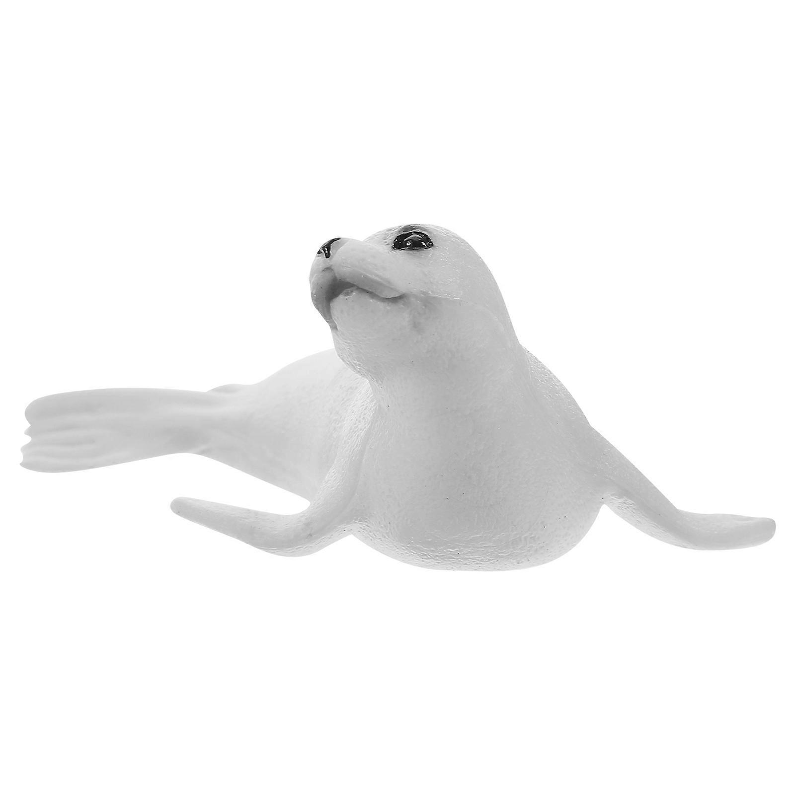 Simulation Fur Seal Figurine for Decor Plastic Animal Model