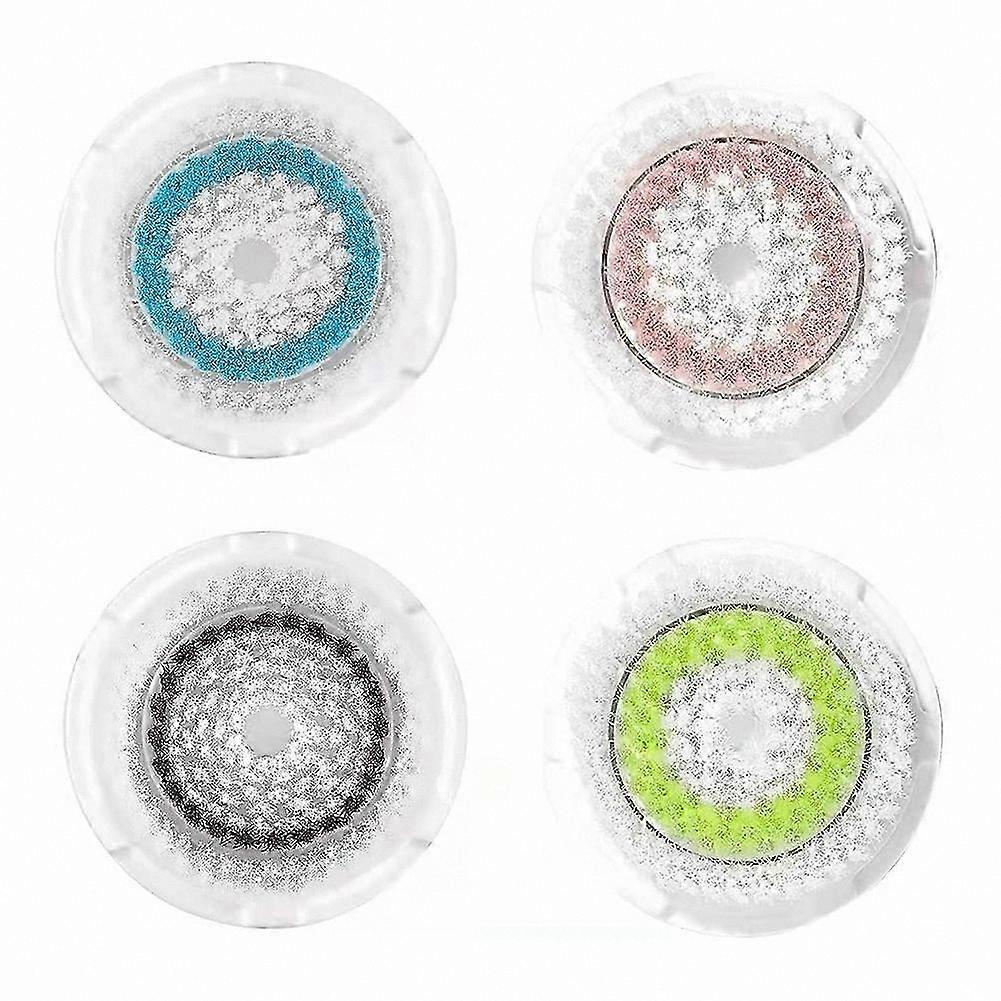 Replacement Brush Heads for Facial Cleansing Devices, Compatible with Multiple Models, 4-Pack