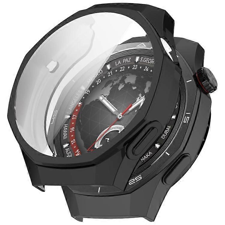Shockproof TPU Case with Full Coverage Touchscreen Friendly Protector Black for Huawei Watch GT5 Pro 46mm