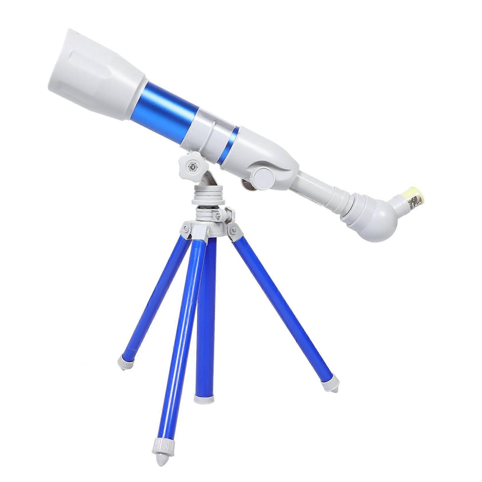 Beginner Telescope with Microscope, Dual Observation Mode, Educational Astronomy Set for Kids, Blue
