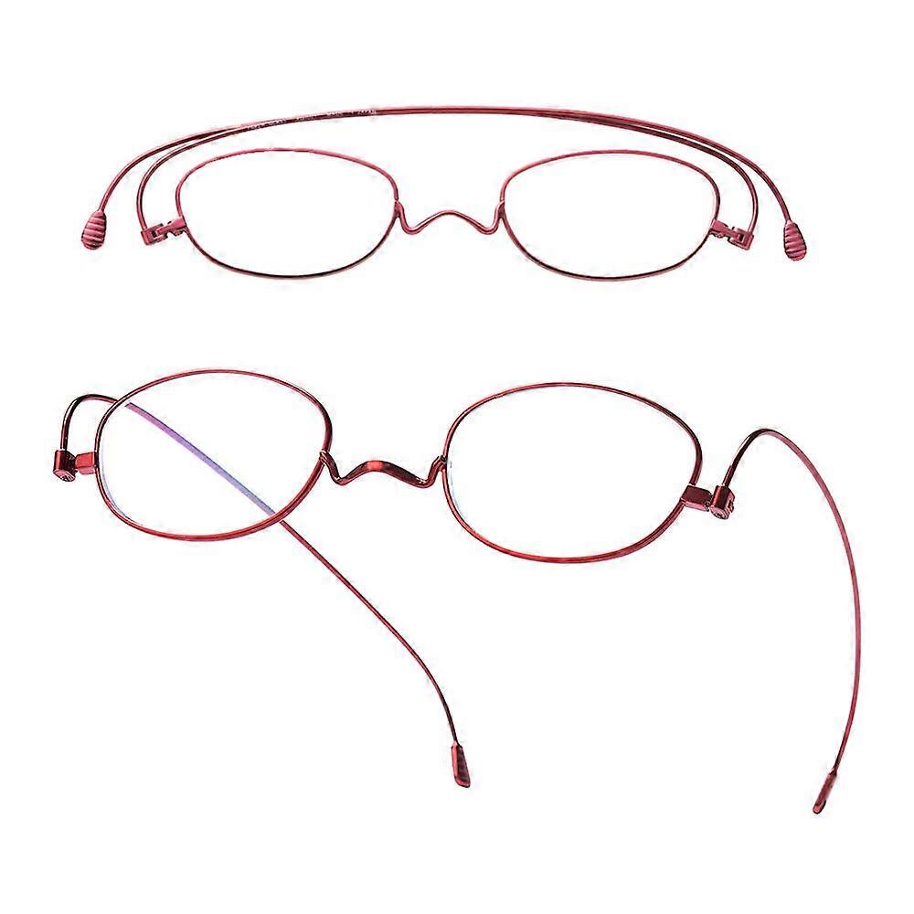 Folding Blue Light Blocking Reading Glasses for Men and Women, Compact Lightweight Reader