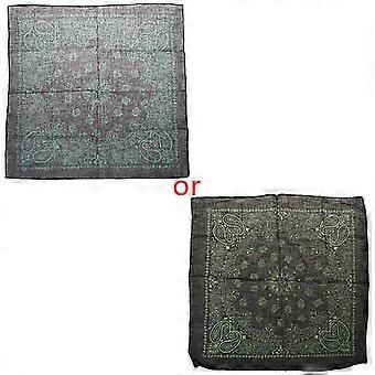 Katoenen bandana, sjaal, hoofdband, dubbelzijdige paisleyprint voor dames en heren