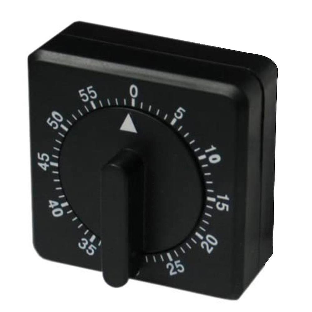 Analog Kitchen Timer Plastic Black Cooking Timers