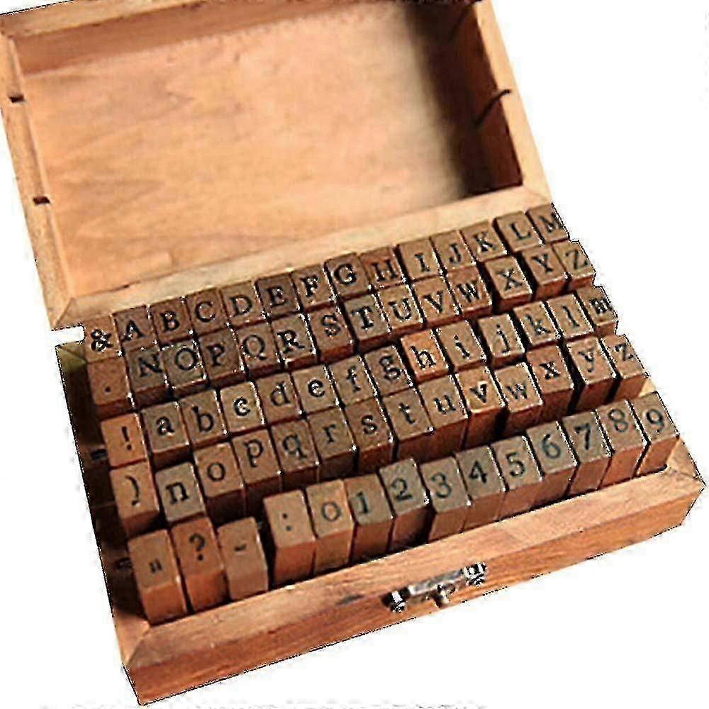 Alphabet Stamp Set, 70-pieces