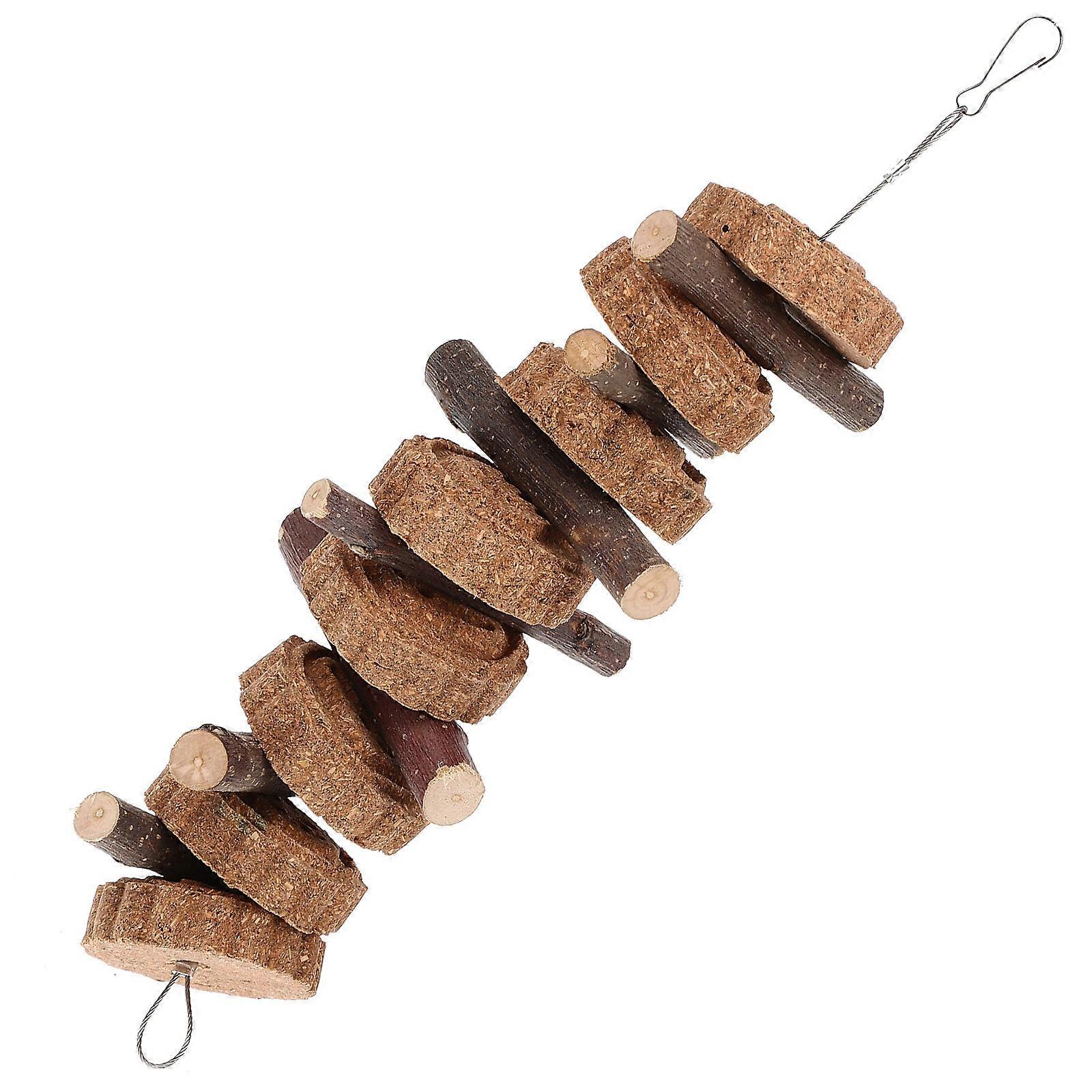 Natural Rabbit Chew Toy for Teeth Grinding Small Pets 2Pcs Pack