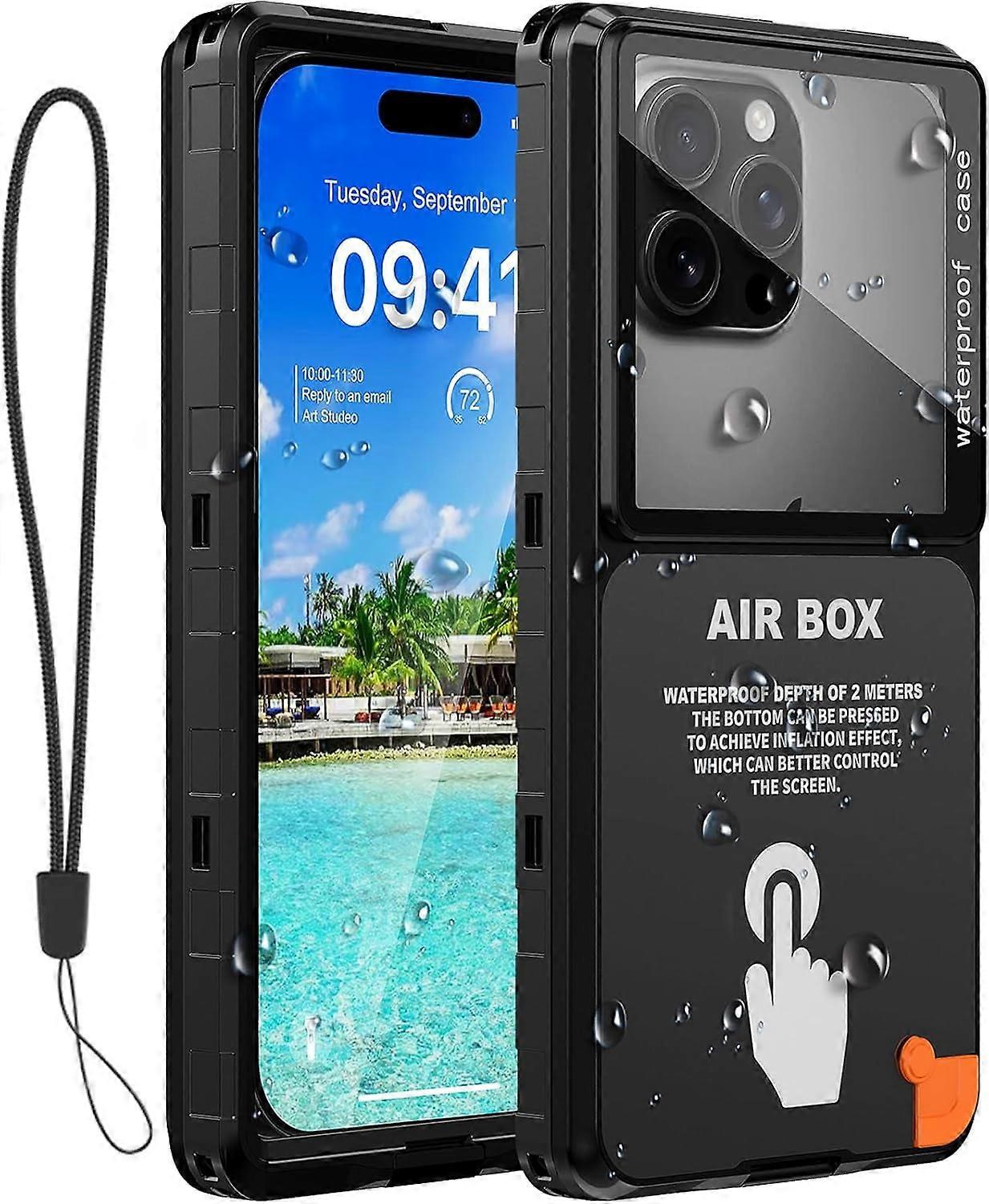 Waterproof Case Compatible with iPhone 17/16/15/14/13 Pro Max