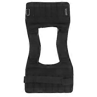 Bodybuilding verzwaarde vest voor fitness en hardlopen, 5-delige zwarte sporttrainingsvest
