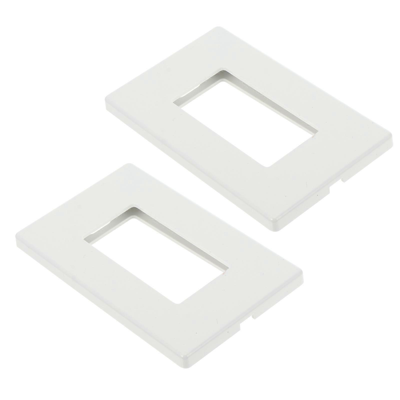Wall Plug Cover Screwless Decorator Wall Plates for Switch Use 2Pcs