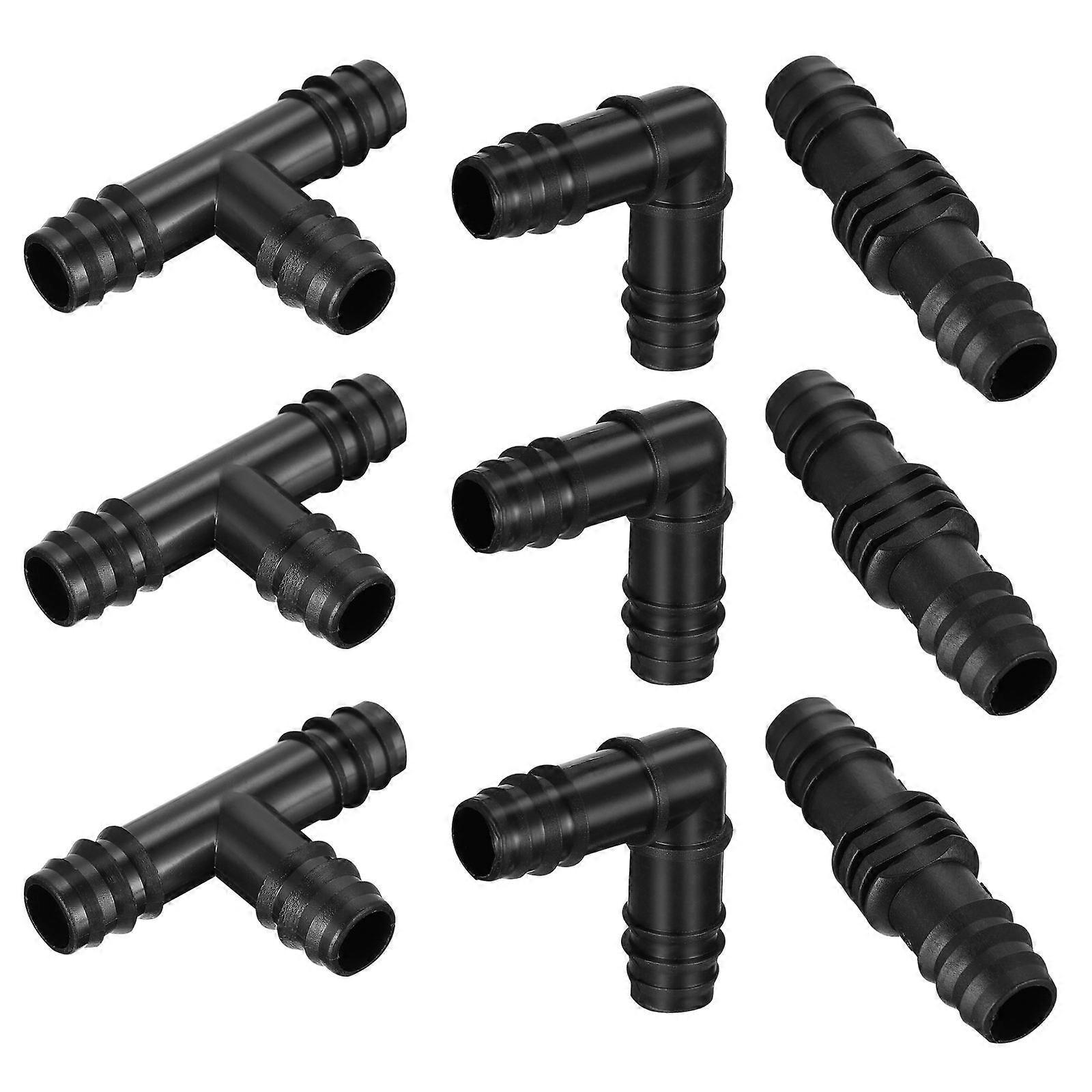 Pipe Connector 1Set Plastic Hose Barb Adapter Set for Water Pipe
