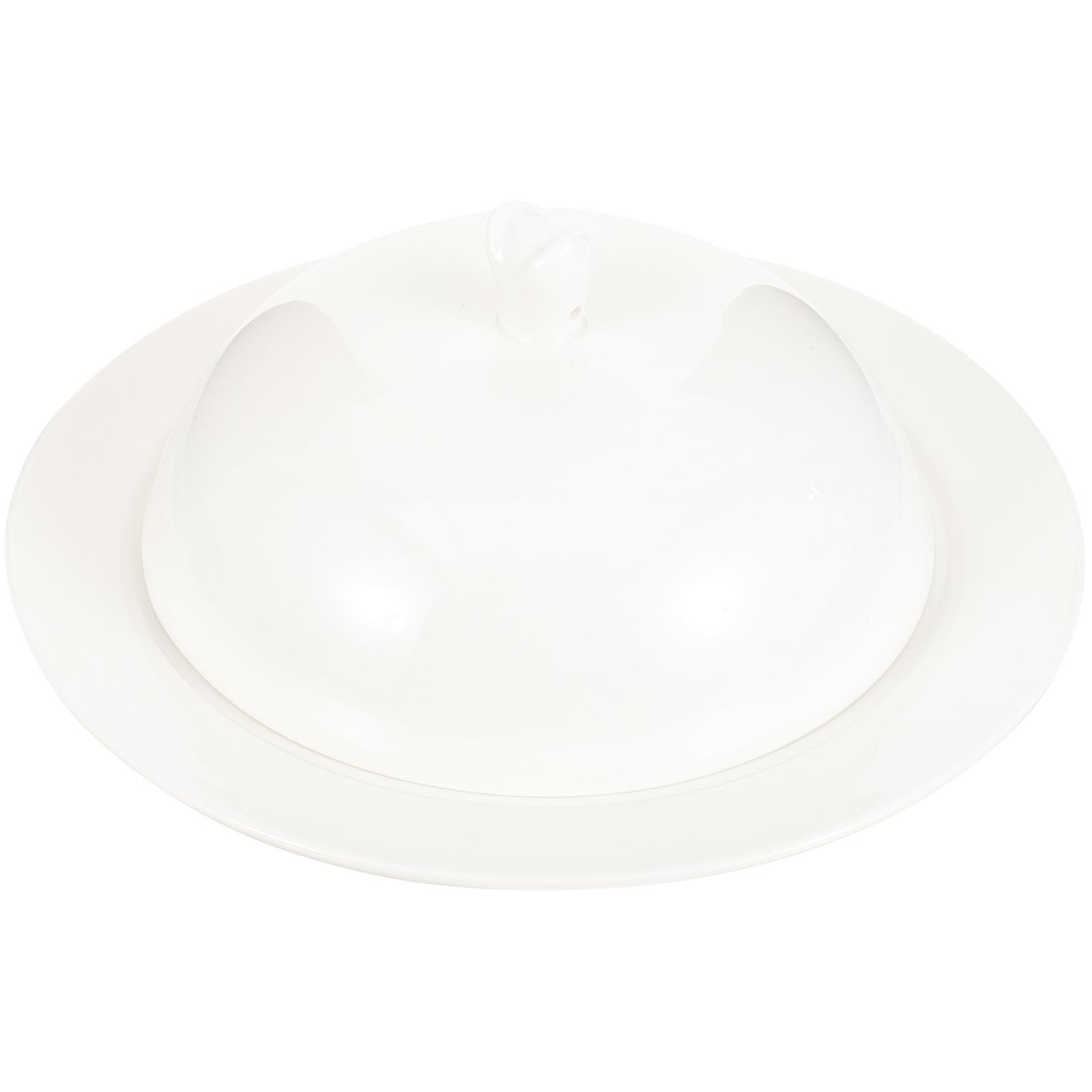 Lidded Ceramic Plate Steak Plate for Serving Material