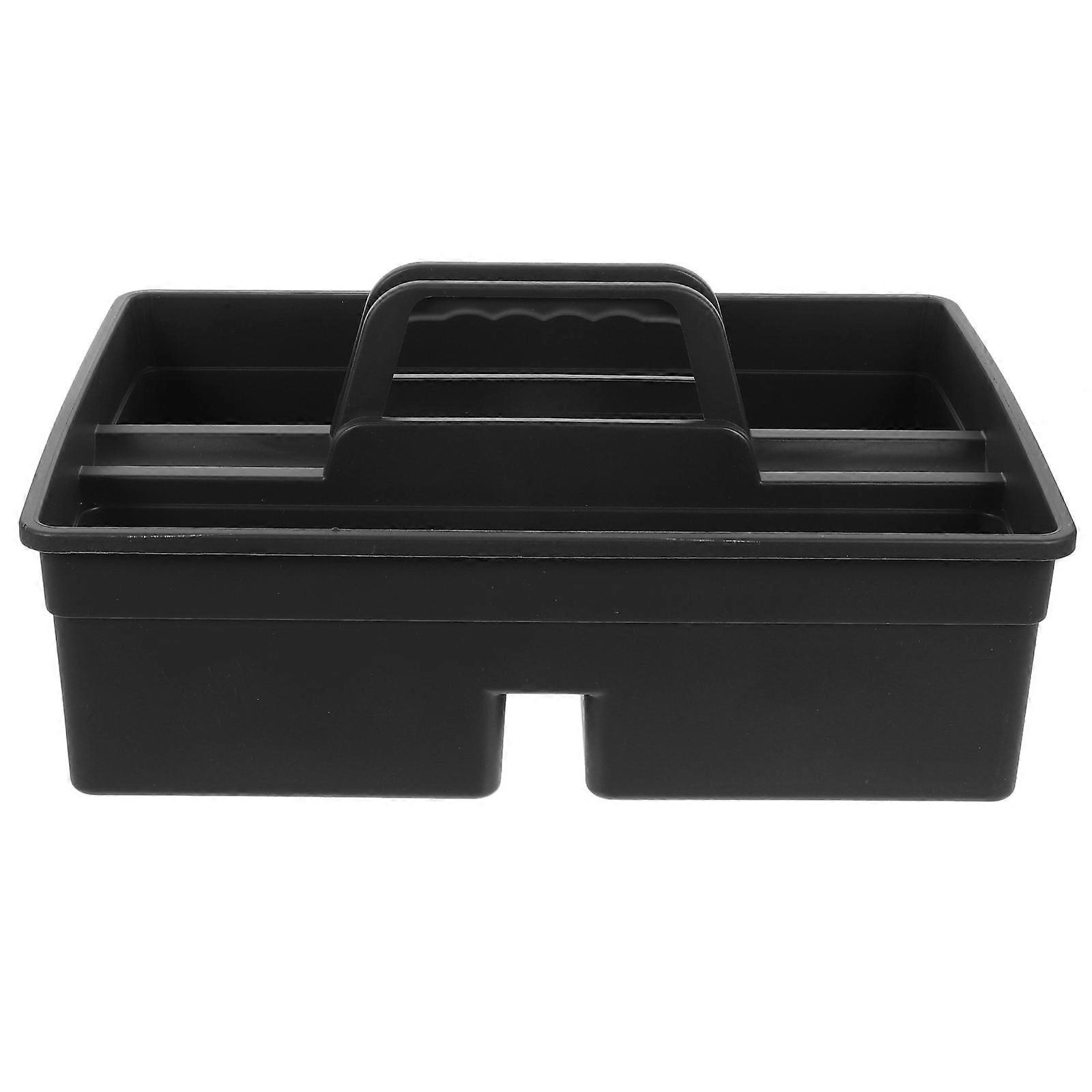 1 Pc 3-Compartment Plastic Cleaning Tool Basket Cleaning Tool 3-Compartment