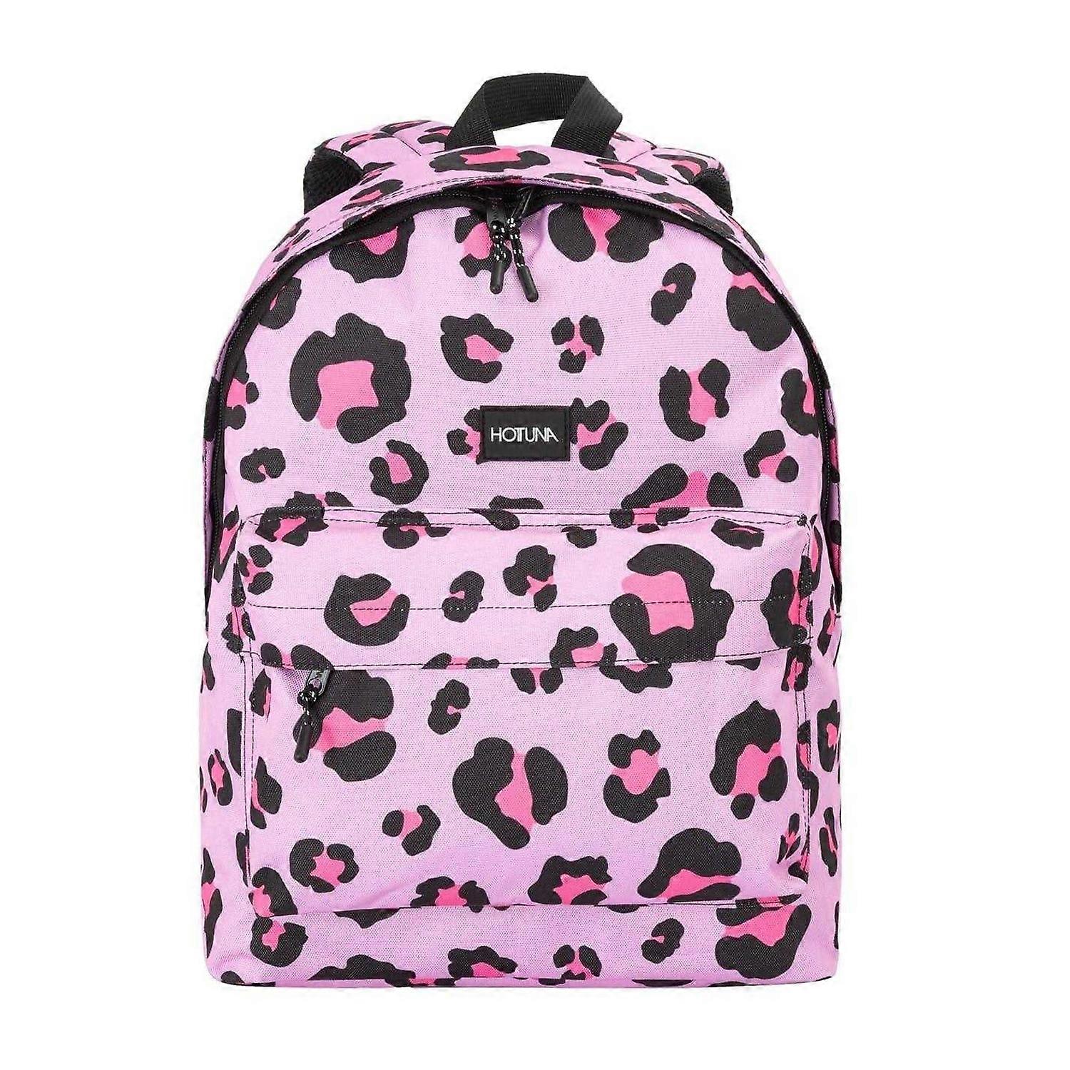 Hot Tuna Campus Leopard Print Polyester School Backpack