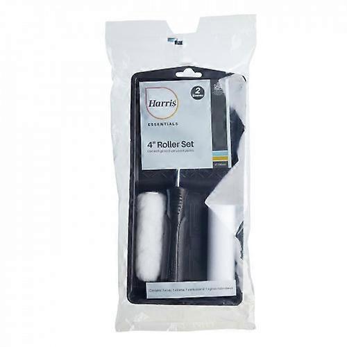 Harris Essentials Gloss 4 Inch Mini Paint Roller Set (4 Pièces)