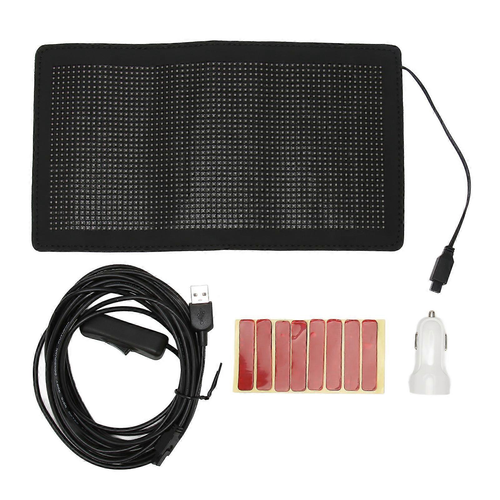 Flexible LED Car Screen Ultra Thin Bluetooth App Control Custom Text Pattern Bendable Programmable LED Display Signs