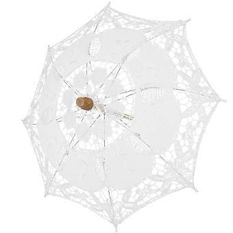 Lace Cotton Parasol Stylish Western Lace Umbrella for Wedding Use Size S
