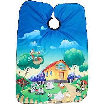 Kids Barber Cutting Cape Hairdressing Salon Hair Styling Cloth Apron Waterproof Cover Gown