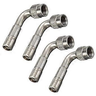 4x Tyre Valve Extension Adaptor Motorcycle Car Tire Stem Extender 90 Degree Angle
