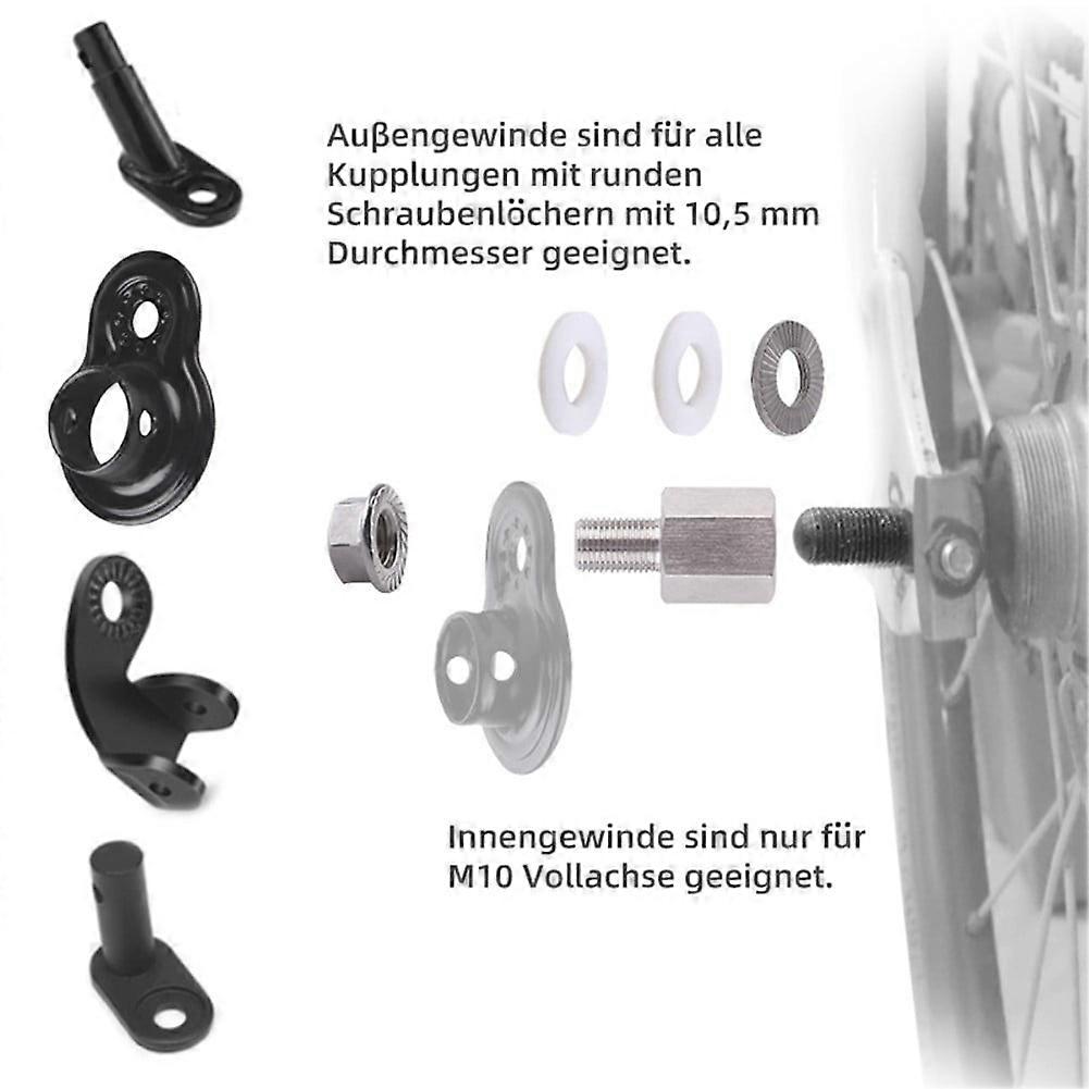 Bicycle Trailer Accessories Pull Head Extension Screw Connection Adapter