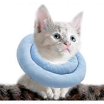 Adjustable Cat Cone Collar Padded With Soft Polyester compatible with After Surgery To Anti Lick