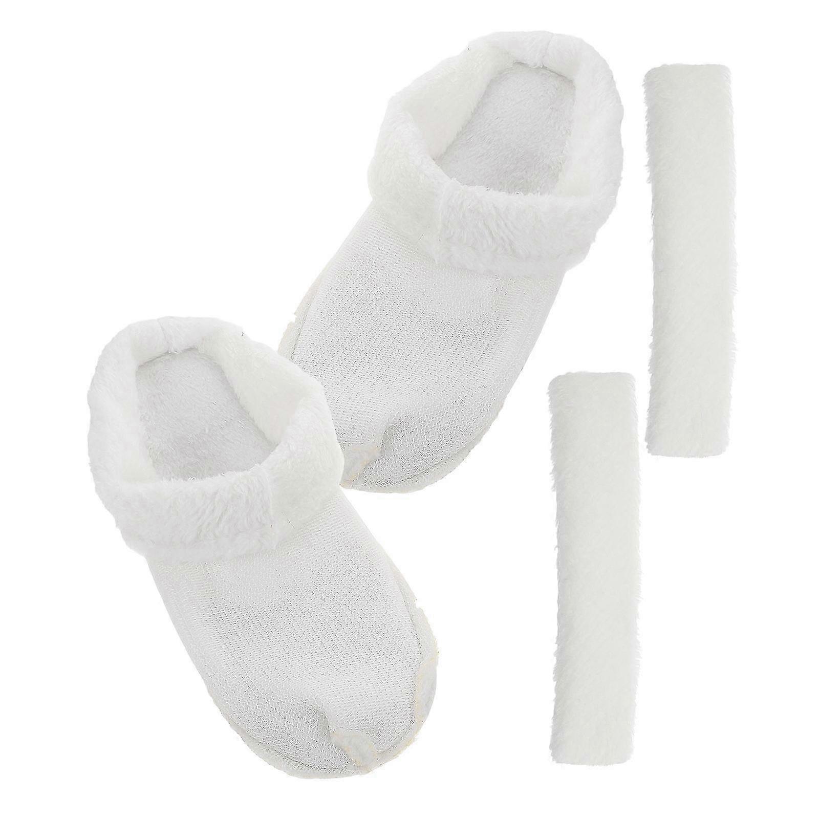 White Shoes Lining with Removable Plush Inserts 1Set Shoe Lining Inserts