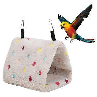 Pluche Hamster Hangmat Warm Hangnest voor Kleine Huisdieren Papegaaien Myna Suikereekhoorn VogelsS