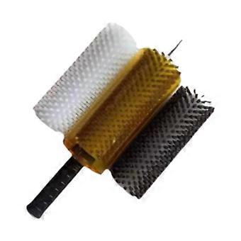 Ski Brush Set Ski Wax Brushes Efficient Portable Accessories Snowboard Maintenance with Shaft Handle Cover compatible with Traveling Ski