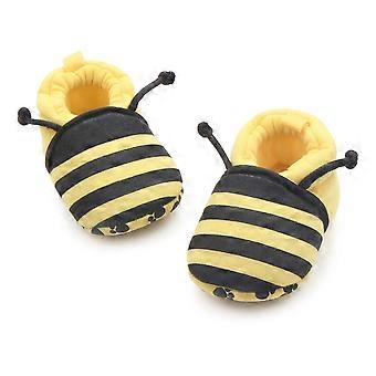 Cute Cartoon Yellow Bee Pattern born Baby Infant Shoes Elastic Band Soft First Walker Baby Shoes