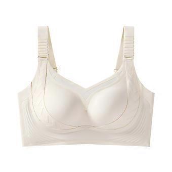 Adjustable Gear Lift Up Bras for Womens No Underwire T Shirt Bra Seamlesses Full Coverage Bras with Support   white XL