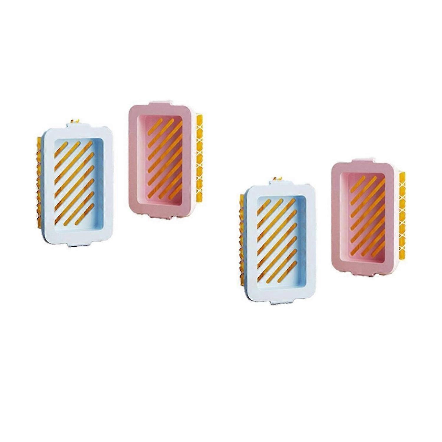 4PCS Highly Elastic Mesh Soap Bubble Box Laundry Soap Bubble Box