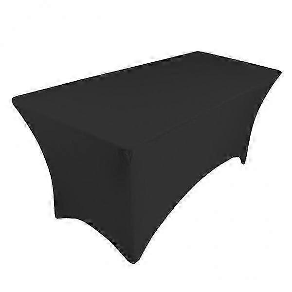 2x polyester rectangular tablecloth set stretch table banquet fiest [MI]
