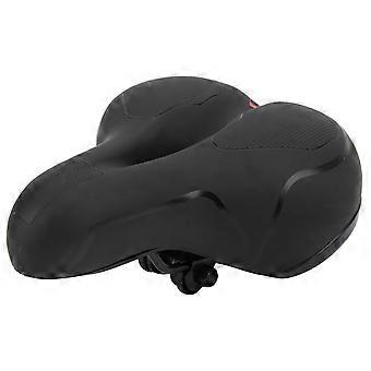 Comfortable Bike Saddle Artificial Leather Hollow‑Carved Spring Bicyle Saddle SeatRed