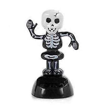 Halloween Solar Dancing Toy Shaking Head Bobblehead Figurine for Car Dashboard Decoration (H)