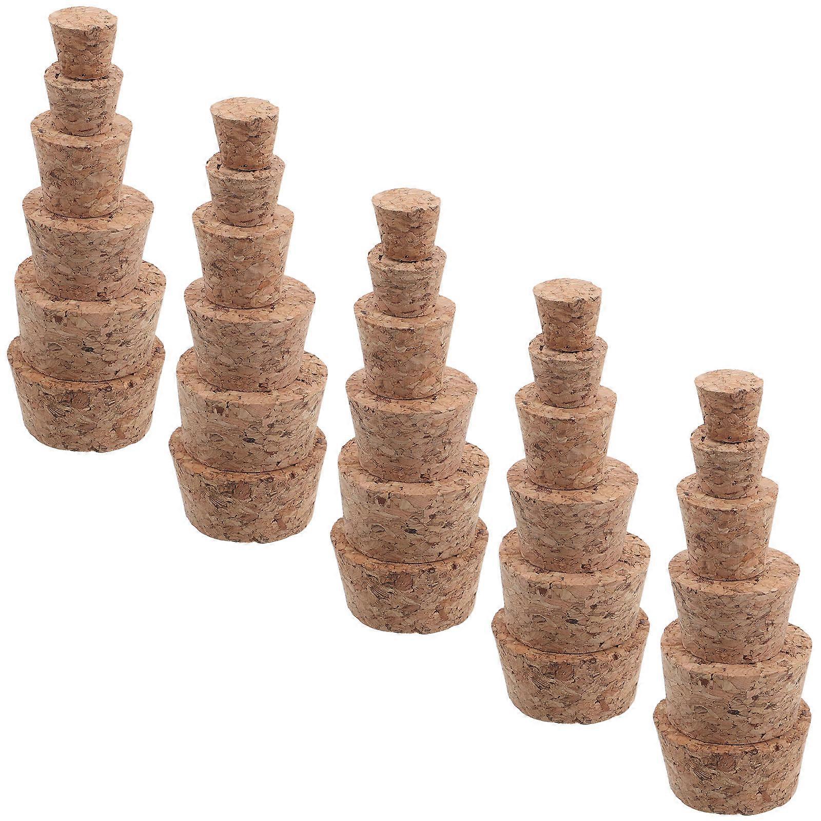 Wooden Stoppers for Craft Projects with 30Pcs Set