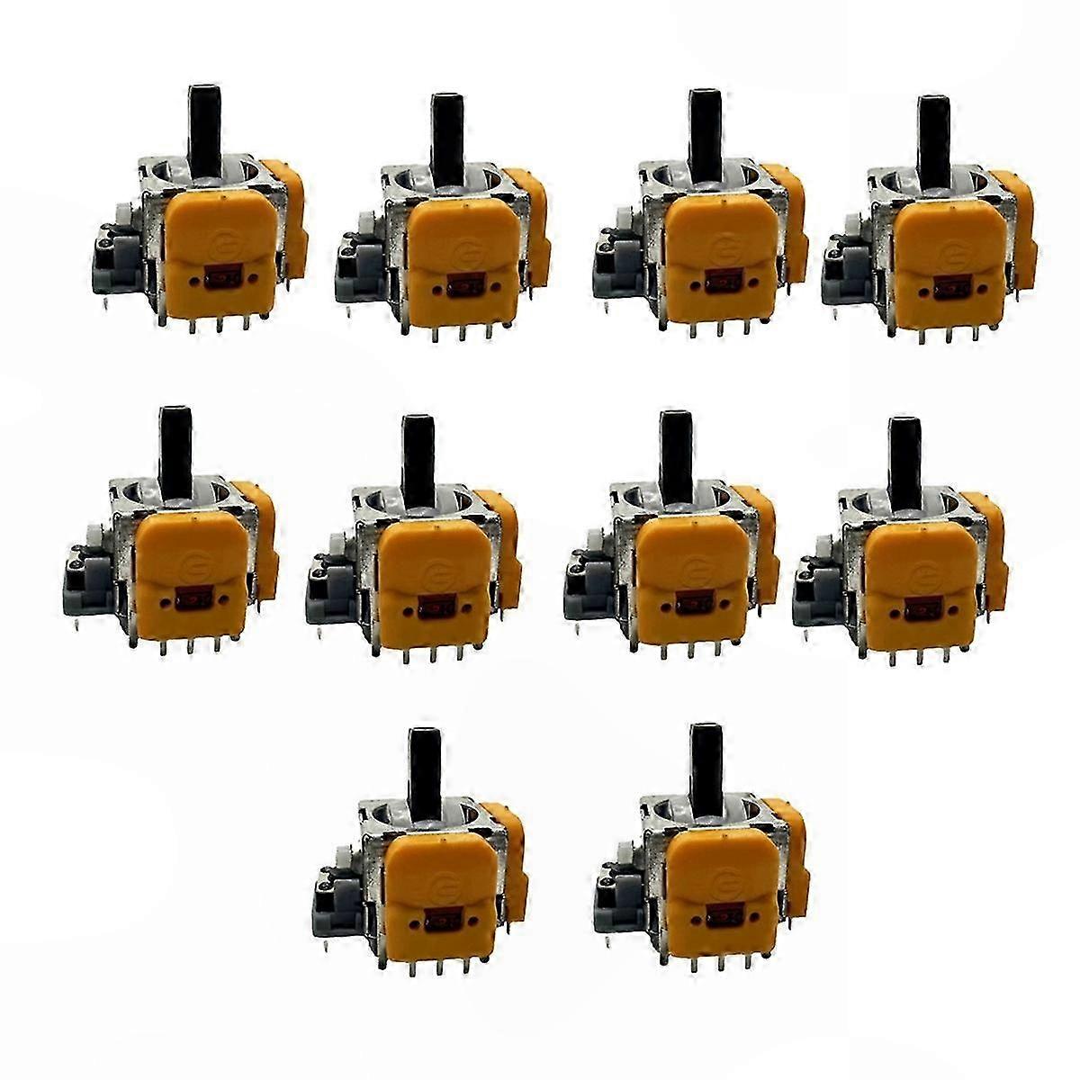 Replacement 10PCS Hall Electromagnetic Joystick Compatible with 4th Gen Console