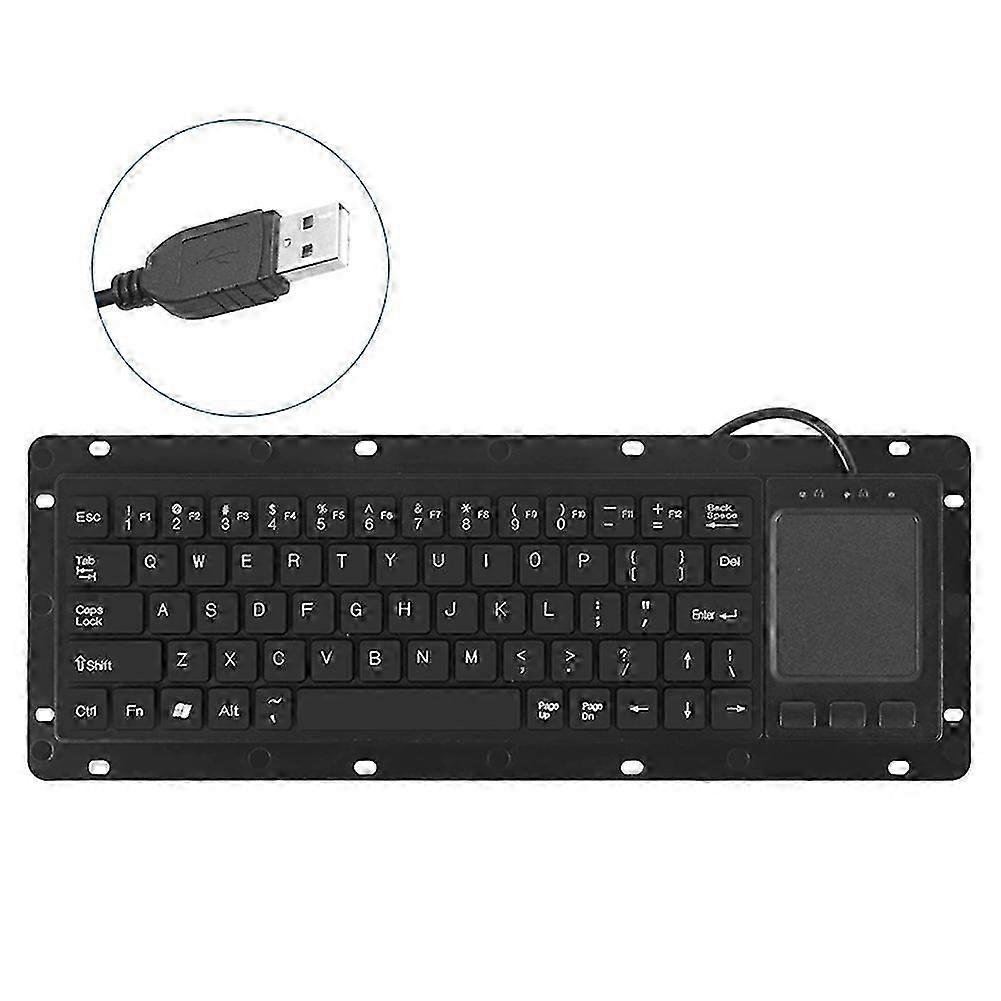 Dustproof USB Touch Keyboard with Adjustable Touchpad