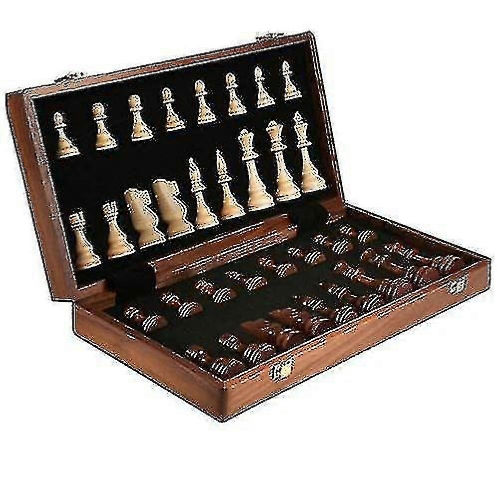 FOldable wooden Chess Set 39cm(,)