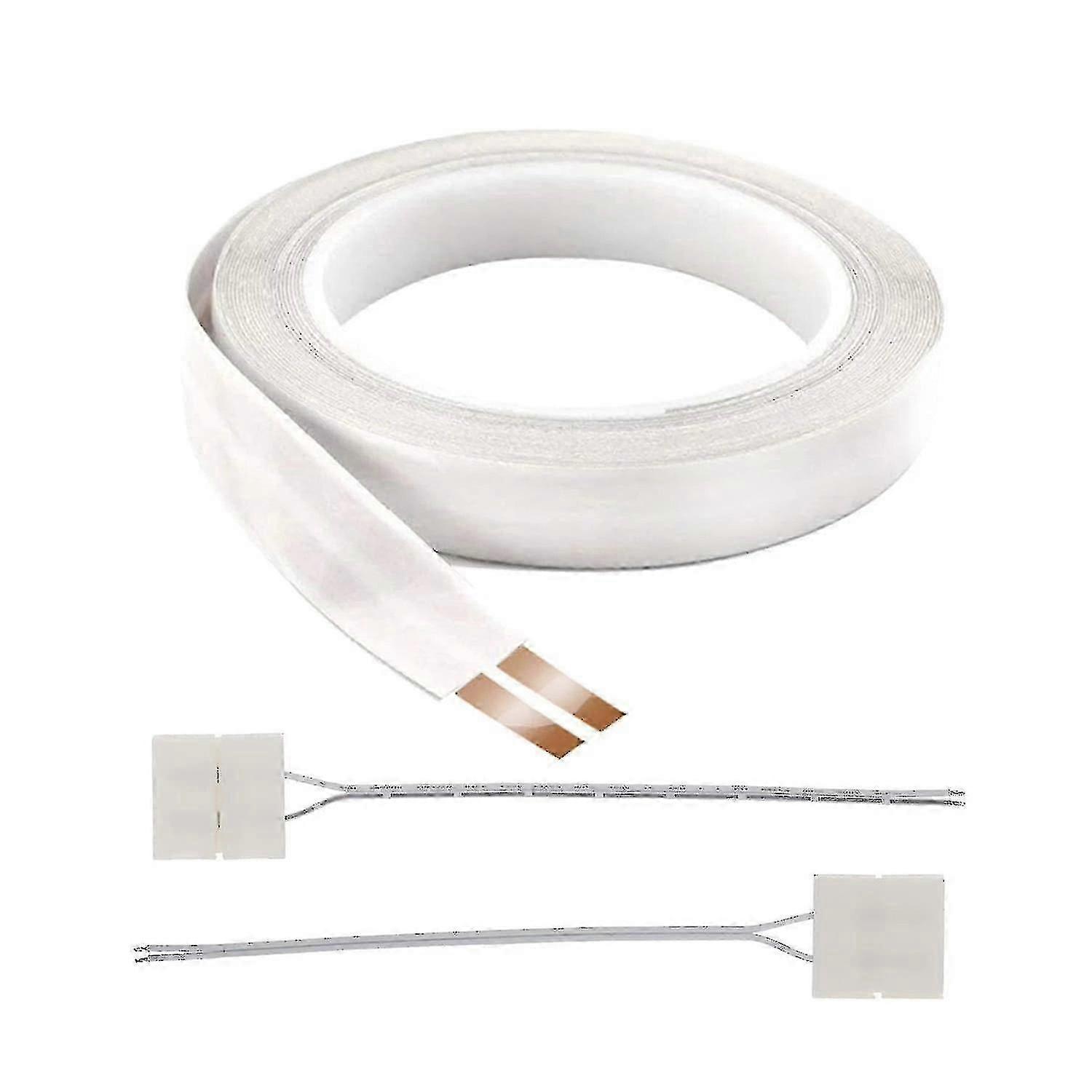10m Flat Copper Cable 23 AWG Adhesive Backing