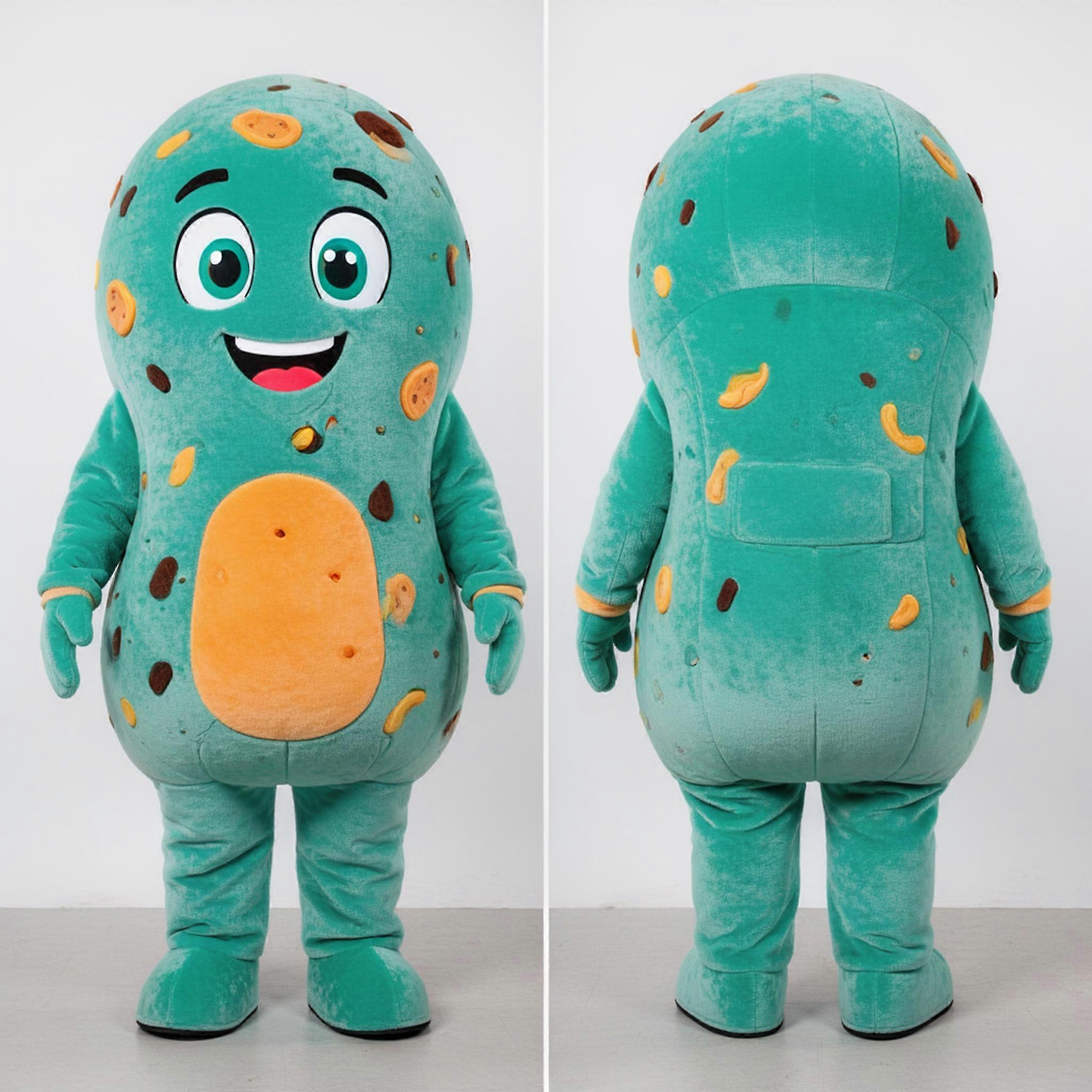MASTICOT Teal Plump Falafel Mascot