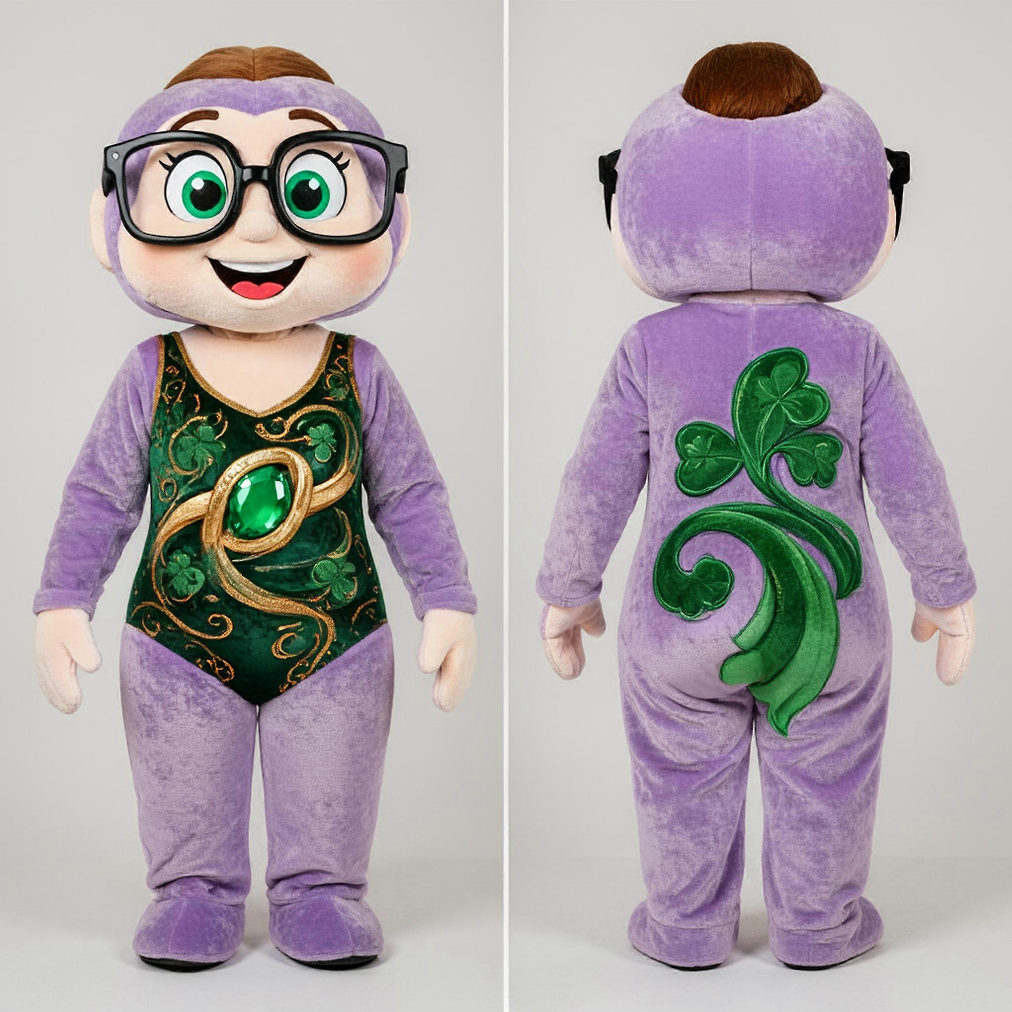 MASTICOT Lavender Velvety Irish Dancer Mascot