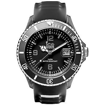 Ice-sporty Quartz Analog Unisex Watch with Silicone Bracelet SR.3H.BKW.U.S.15