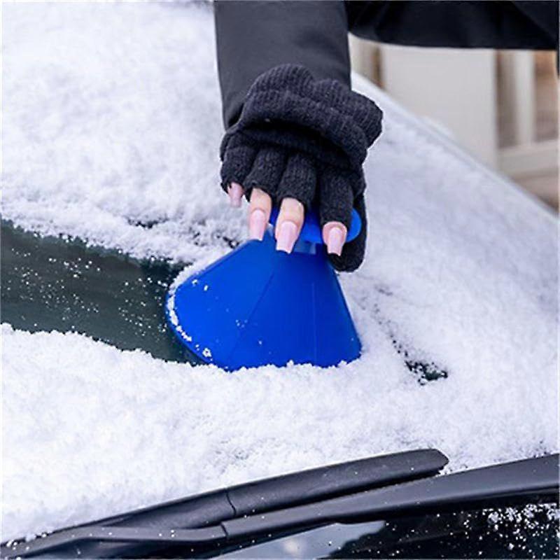 Magic Ice Scraper, 2 in 1 Multifunctional A Round Ice Scraper, Cone-Shaped Magic
