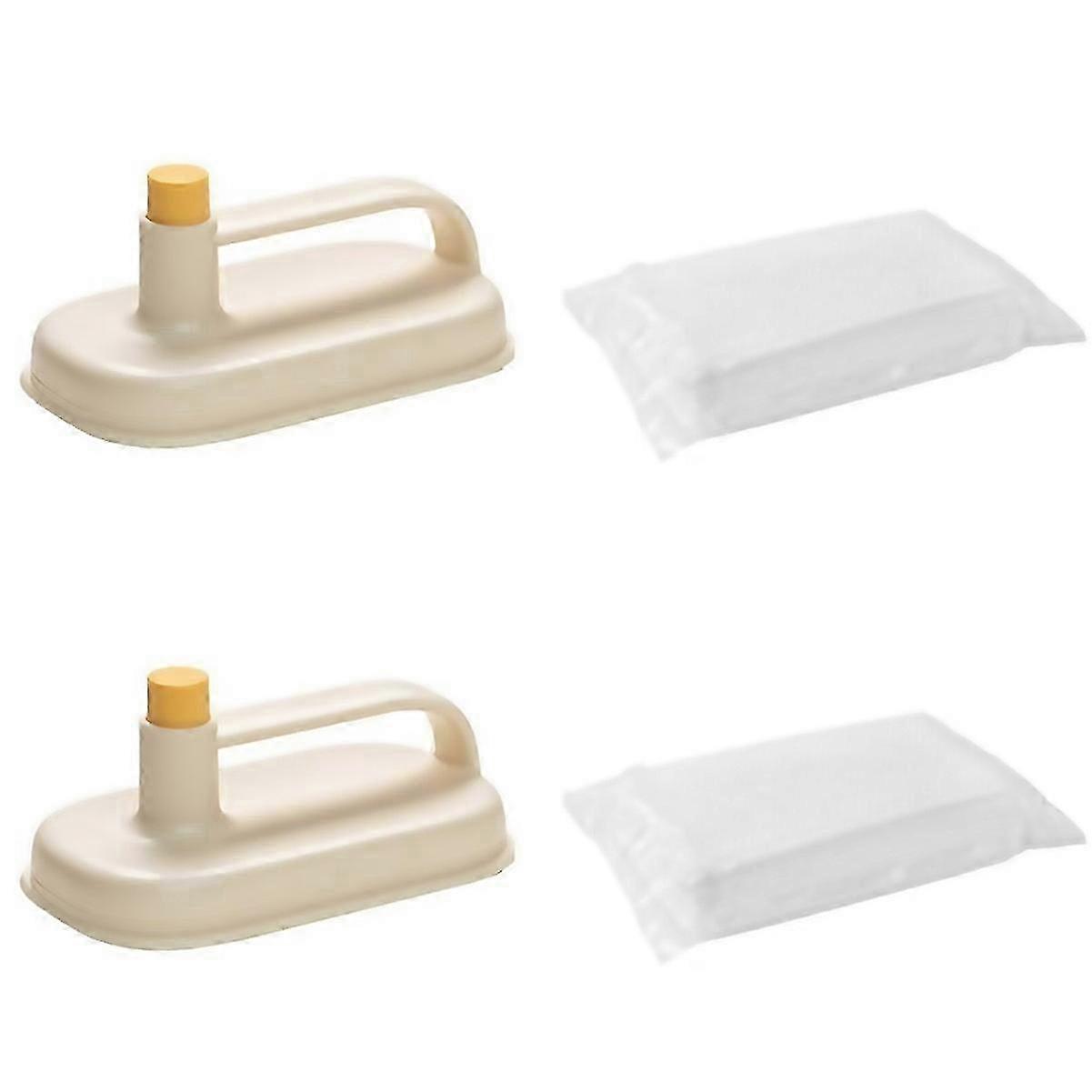 Eject-Button Wipe Holder For Non-Woven Cloths