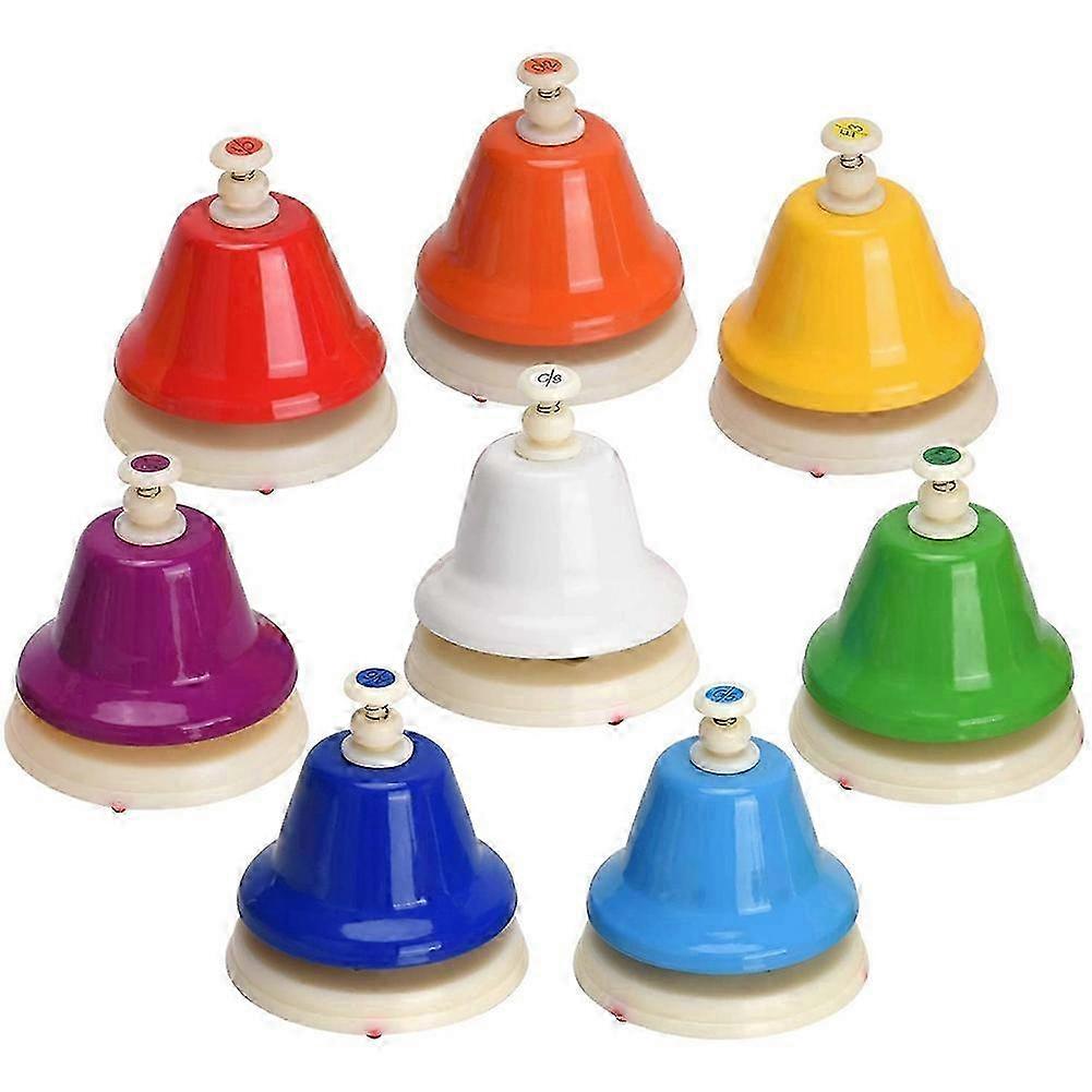 Diatonic 8-Note Rainbow Desk Bells