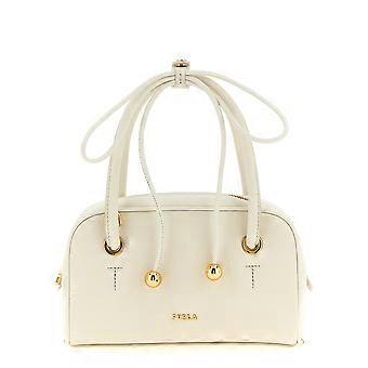 Furla White Calfskin Handbag