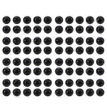 80 Pcs 16mm Black Glass Marbles, Decorative Glass Balls for Aquarium, Garden, DIY Crafts, Kids Toys Ages 3+