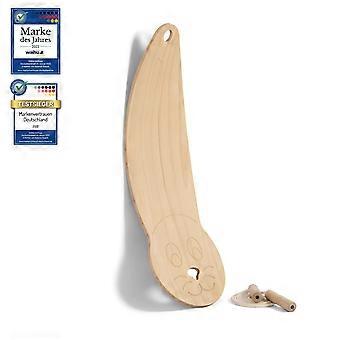 Balance Board - uniek board incl. halve bol en rocker shape - surf balansboard - evenwichtstraining voor kinderen en volwassenen - board 100% echt hou