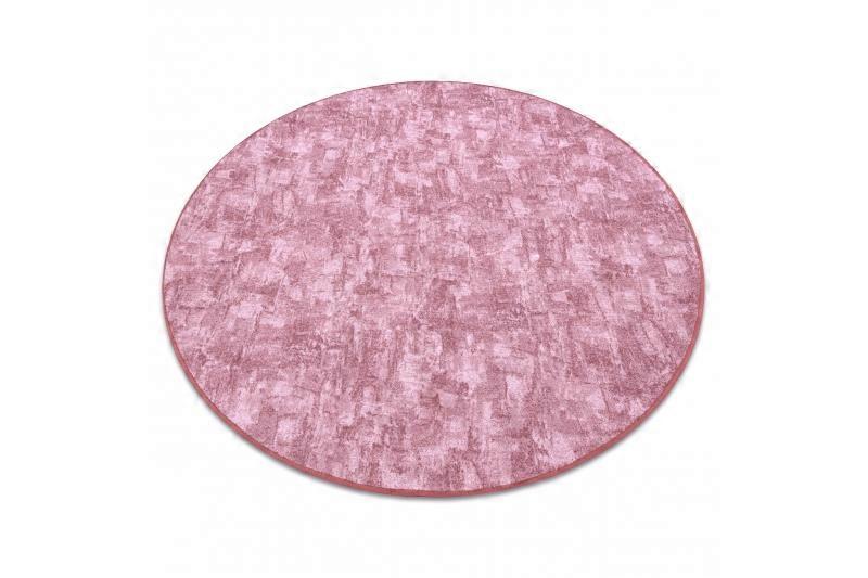 Carpet, round SOLID blush pink 60 CONCRETE 