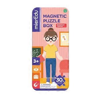 PRESCHOOL TEACHER mierEdu Magnetic Puzzle Box Kids Occupation Jigsaw Toy Set