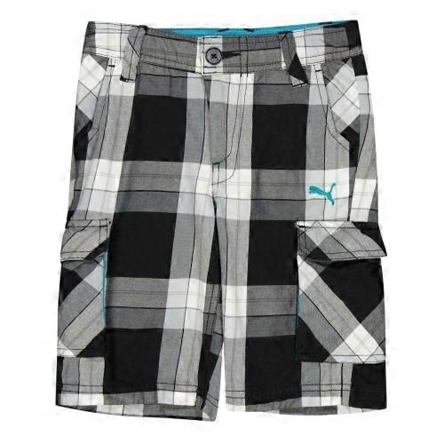 Puma Childrens/Kids Checked Beach Shorts